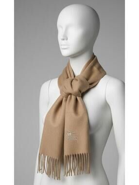 BURBERRY Heritage Cashmere Scarf - Classic Camel Check